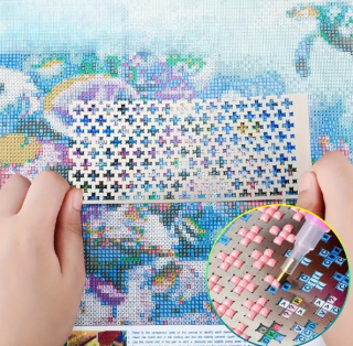 Preview: Diamond Painting Edelstahl-Diamantmalerei-Lineal